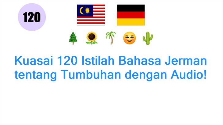 Kuasai 120 Istilah Bahasa Jerman tentang Tumbuhan dengan Audio!